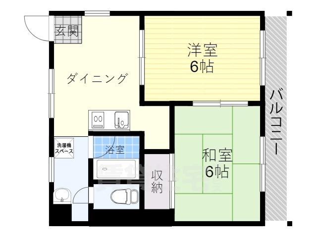 尼崎市上坂部のマンションの間取り