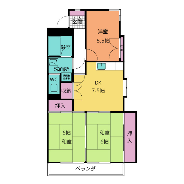 牧の原パークマンションの間取り