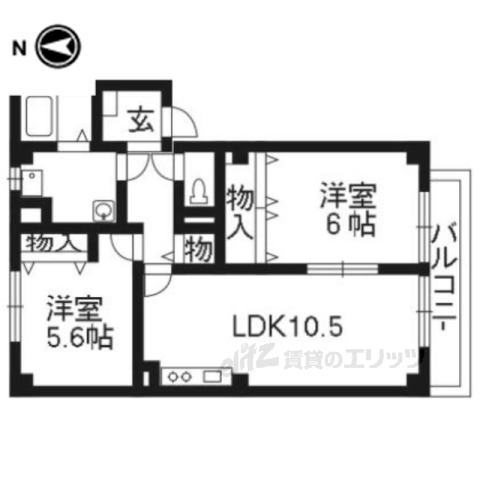 シャンメゾンの間取り