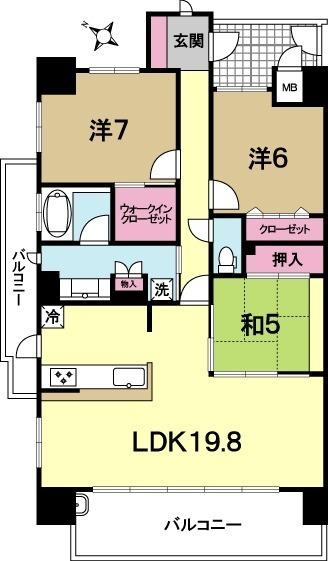 サーパス金町弐番館ウエストテラスの間取り