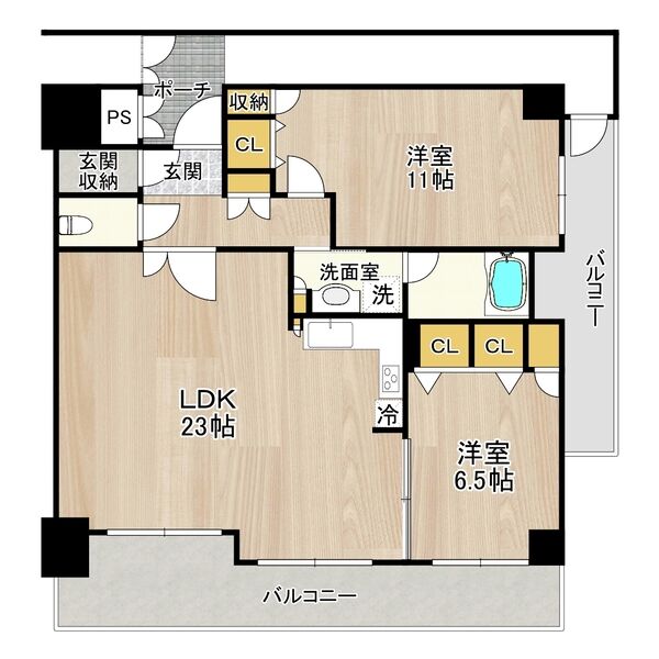 フェニックス日本橋高津の間取り