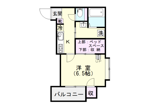 鹿児島市武のマンションの間取り