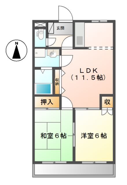 サンフィット渋谷の間取り