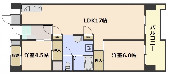 ビレッジハウス光南タワーの間取り