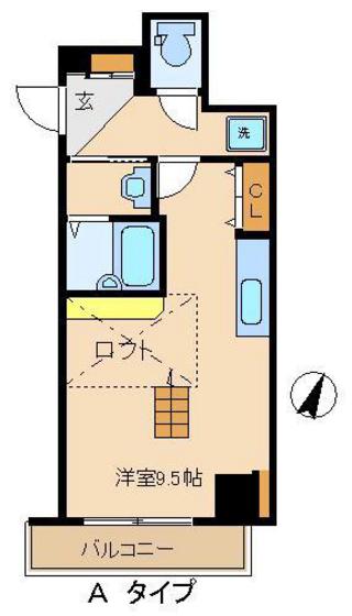 クレール富士見の間取り