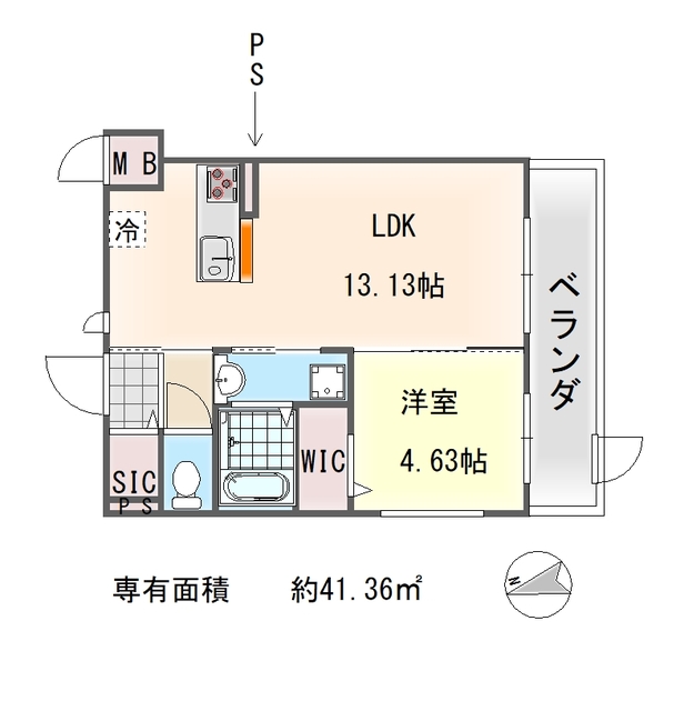 ベルフォレ大山の間取り