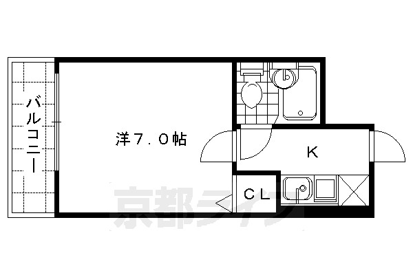 【シャレー西京極の間取り】