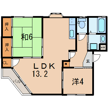 イーストピース守山の間取り