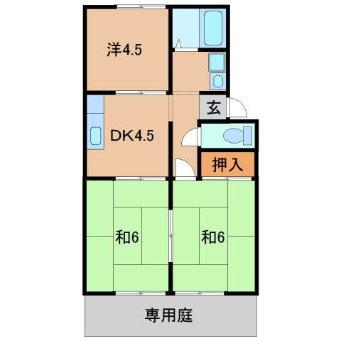 カーサ境原の間取り