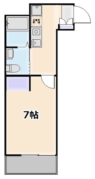 横浜市金沢区柴町のアパートの間取り