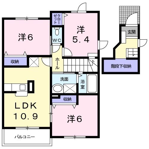 メゾン　アンジュＤ棟の間取り