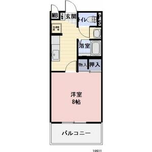 小牧市外堀のアパートの間取り