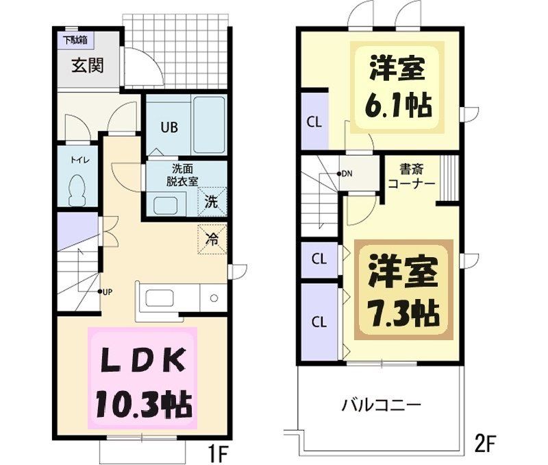 Ｆａｌｉａｔｅ Bの間取り