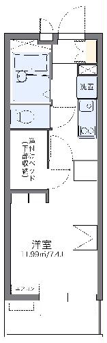 レオパレス竹松の間取り