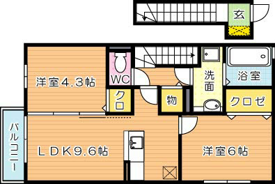 グランドヒルズ　Ａ棟の間取り