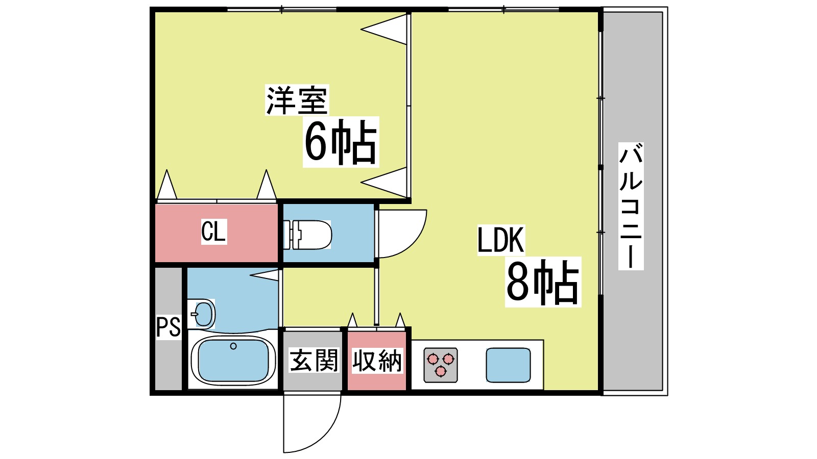 ベルトピア六甲の間取り