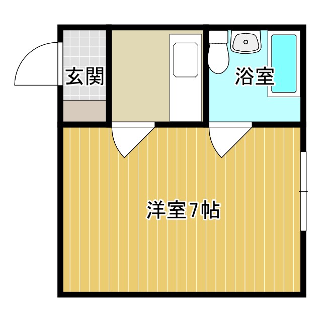 コーポ諏訪柳町の間取り写真