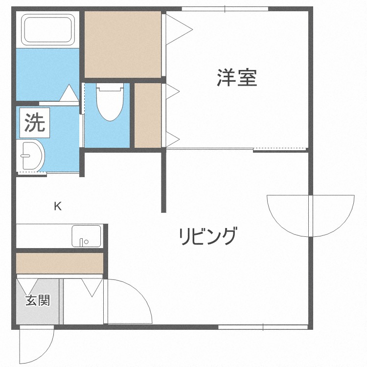 Ａｑｕａ　Ｇａｒｄｅｎ平岸ＷＥＳＴの間取り