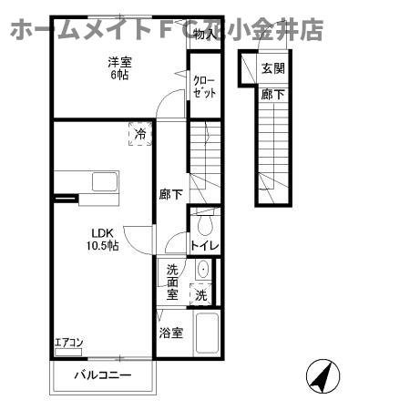 プリームスC棟の間取り