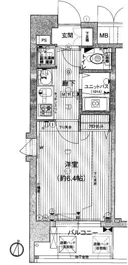 大阪市西淀川区大和田のマンションの間取り