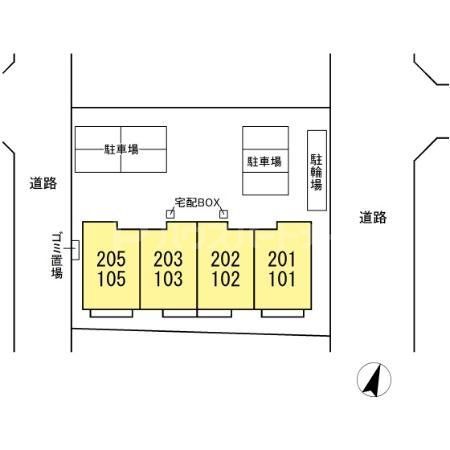 【アローパルクの駐車場】