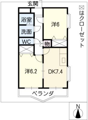 サンクレールの間取り