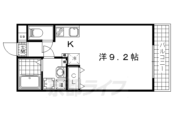 パークス京都東の間取り