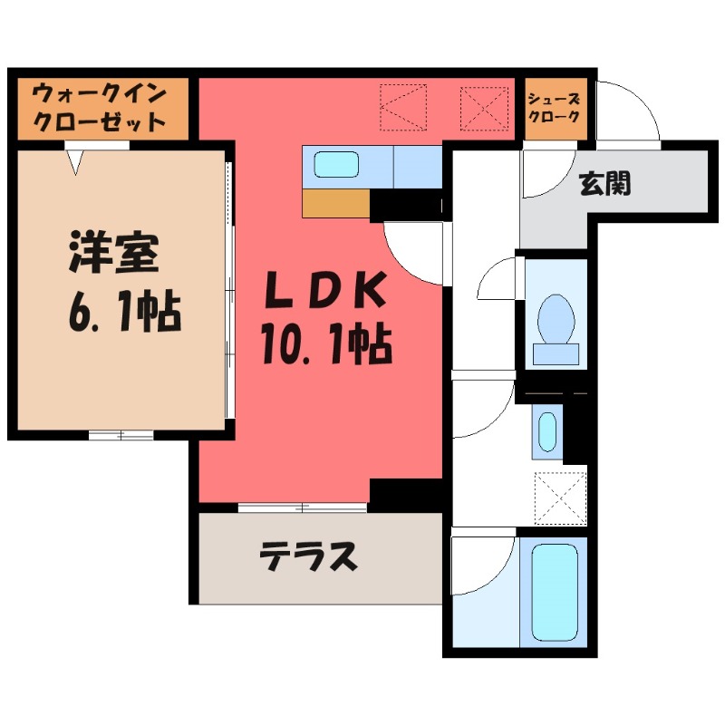 D-ROYAL中央WESTの間取り