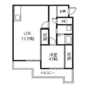 明石市魚住町中尾のマンションの間取り