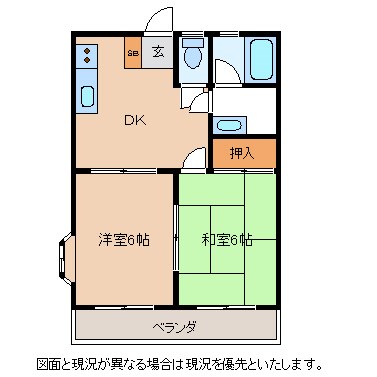 レジデンスYAMAKICHI　Iの間取り