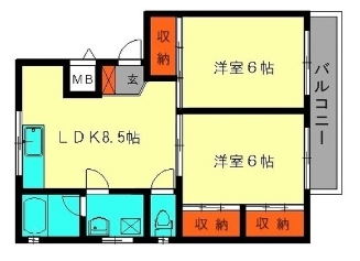 春日市昇町のマンションの間取り