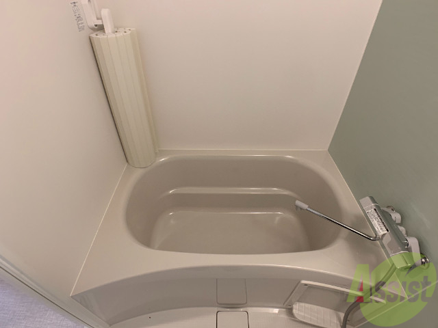 バス・シャワールーム　浴室は狭すぎず、シャワーも浴びやすそうです。