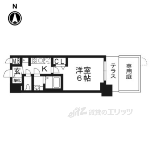 プレサンスTHEKYOTO彩美の間取り写真
