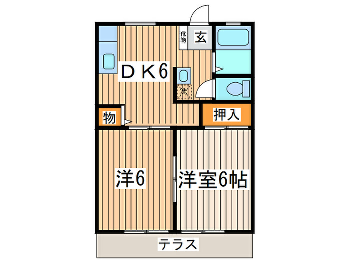 ヒルタハイツ3の間取り写真