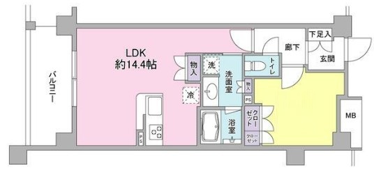 アンビエンテ経堂の間取り写真