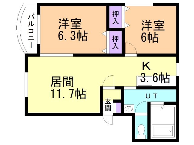 マンションビューティーの間取り