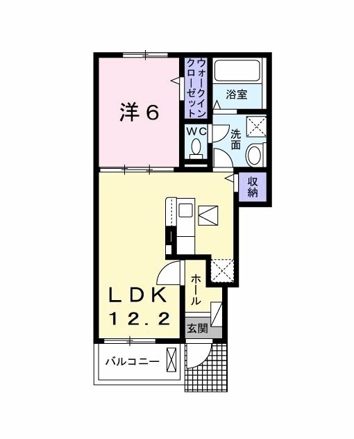 千葉県茂原市早野（アパート）の賃貸物件の間取り