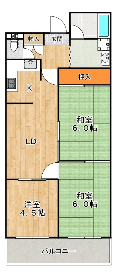 パナグレープの間取り