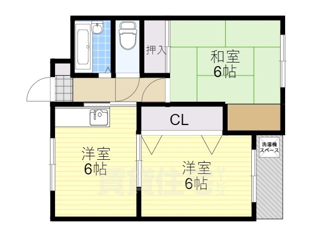 神戸市垂水区上高丸のマンションの間取り