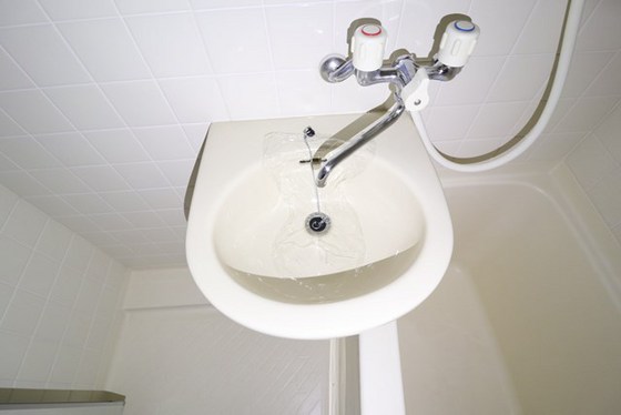 洗面設備　別部屋の写真です。