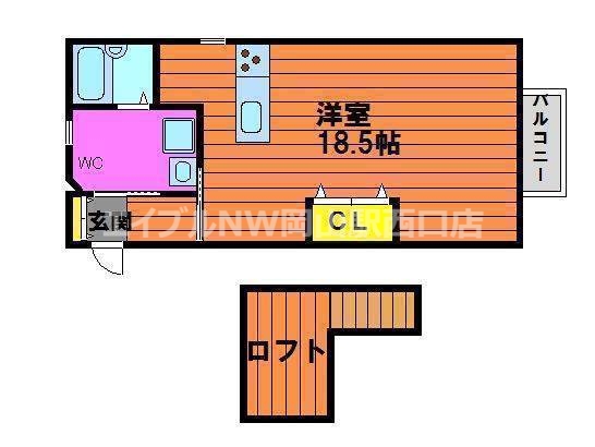 ラパルテール奉還町壱番館の間取り