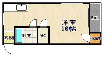 【シティハイツ横木の間取り】