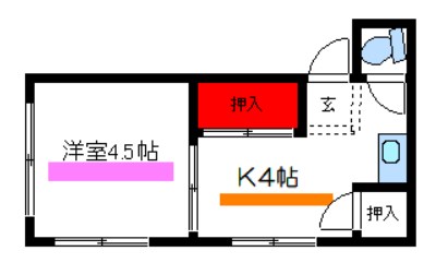 台東区清川のマンションの間取り