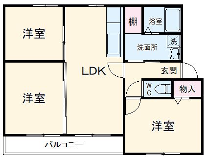 幸町レジデンスの間取り