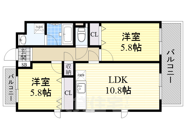 SUNNY COURT MARUTAKA2の間取り