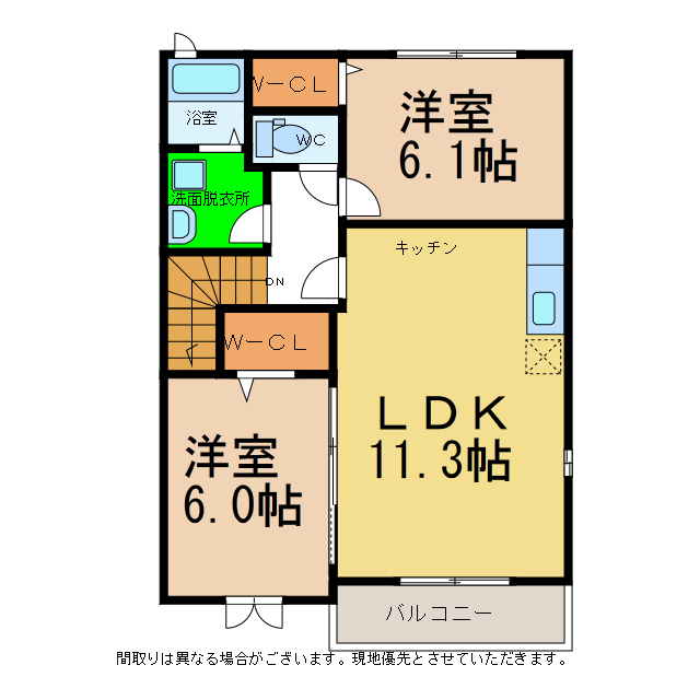 プランドール アンの間取り