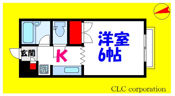 江戸川区中葛西のアパートの間取り