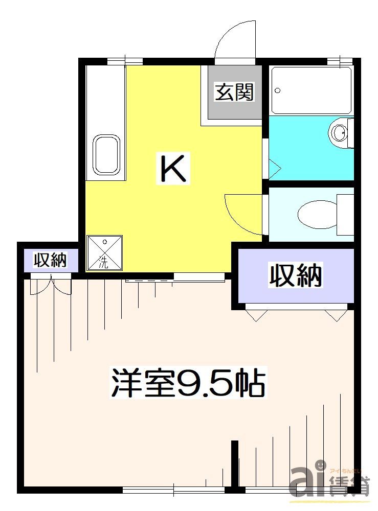 東村山市野口町のアパートの間取り