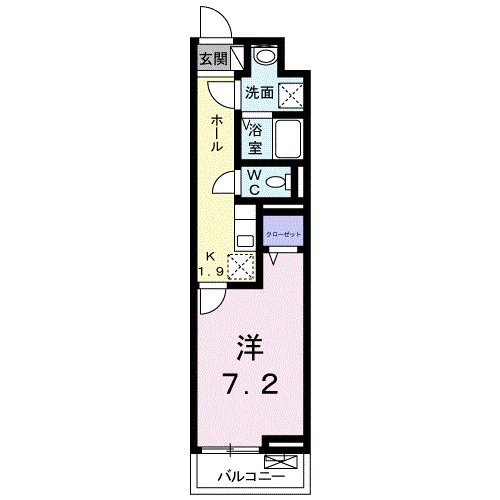 座間市相模が丘のアパートの間取り