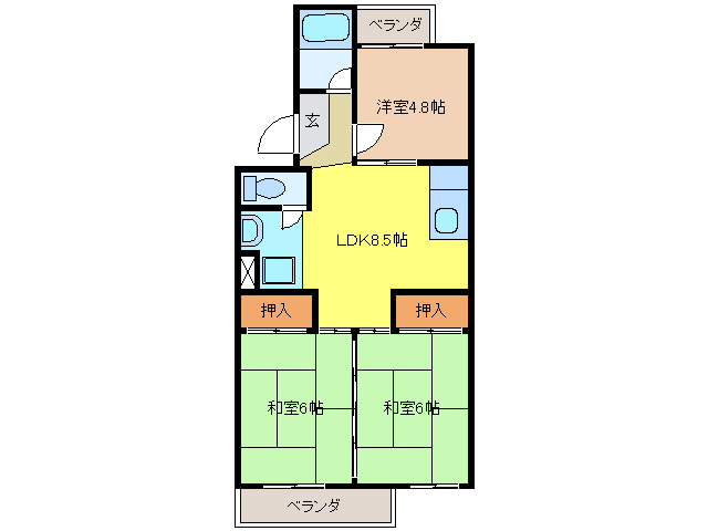 杉本ビルの間取り